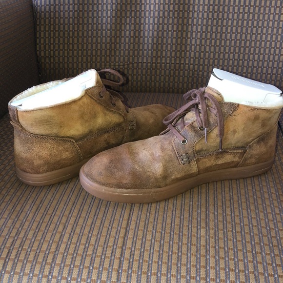 UGG Men’s Kramer Bomber Chestnut Boots Size 11 - Picture 5 of 16